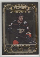 2022-23 Upper Deck Stature Rookies Black 9/15 Brayden Tracey #184 av1
