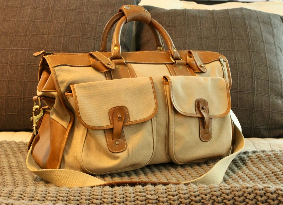 Bolso vintage 1990 Ghurka Marley Hodgson Nº 2 EXPRESS bolso caqui sarga Foto 3 de 4