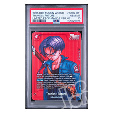 Dragon Ball Card Trunks Future Sb02-011 Limited Pack Manga Ver. 02 Eng - Psa 10 Dragon Ball Card Trunks Future Sb02-011 Limited Pack Manga Ver. 02 Eng - Psa 10