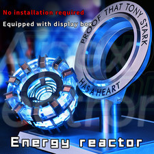 Alloy Energy Reactor Chest Light 1/1 Ark Electromagnetic Core Iron Man MK1 Model