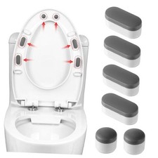 6 Pcs Toilet Seat Bumpers for use with Bidet Attachment, Universal Buffer