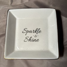 Ceramic Square Jewelry Ring Trinket Dish Tray Holder