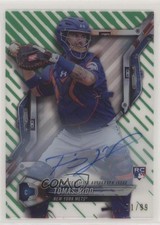 2018 Topps High Tek Pattern 1 Waves/Diagonals Green 71/99 Tomas Nido Auto 2u3
