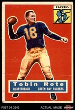 1956 Topps #55 Tobin Rote Packers Rice 2 - GOOD