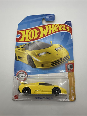 Hot Wheels Factory Set 2022 HW Turbo '94 Bugatti EB110 SS Yellow Ryu's Rides