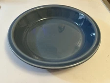 Pfaltzgraff Ovenware 10 1/2" Dark Blue Deep Dish Pie Plate Pan Stoneware 