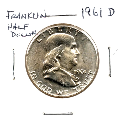 Choice Unc 1961 D Franklin Half Dollar BU