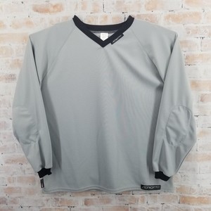 Aerostich Off-Road Jersey Riding Shirt Grey Men's XL Elbow Padding *Stains*