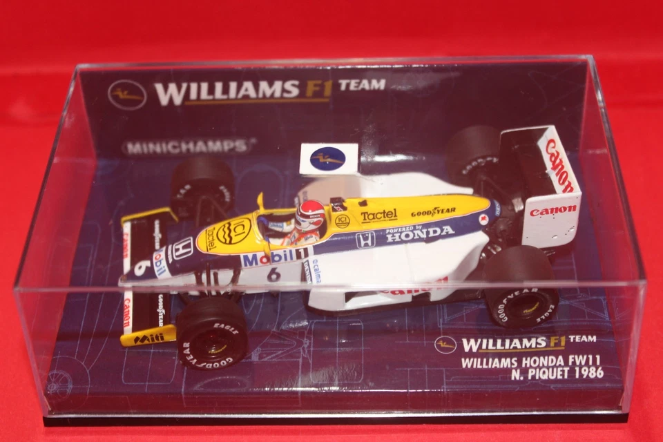 1/43 Williams Honda FW11 (1986) - #6 N. Piquet - MINICHAMPS - Immagine 2 di 3