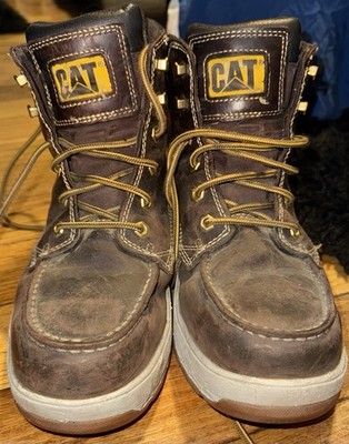 CAT Impact Waterproof Carbon Composite Toe Work Boot Size 8.5