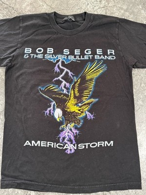 Tultex Men's Bob Seger American Storm Vintage Concert T Shirt Large 1986 Tour S