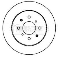 BORG & BECK BBD4398 Brake Disc Rear Fits Honda Civic MG Express MG ZR MG ZS
