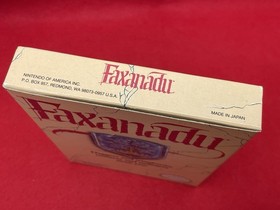 NES FAXANADU w BOX MANUAL FOAM NICE LABEL SHINEY BOX TESTED WORKING