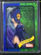 2025 Topps Chrome Marvel Destiny Blue Green Shimmer Refractor /199 #175