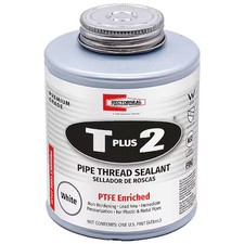 Rectorseal 23431 Pipe Thread Sealant 16 Oz, Brush-Top Can, T Plus 2, White,
