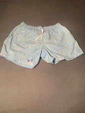 Chubbies Swim Trunks Men's Medium Windsurfer All Over Print Blue Swim Shorts