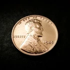 1945  Lincoln Wheat Cent  VINTAGE Penny Coin  Very Good Condition  FREE SHIPPING