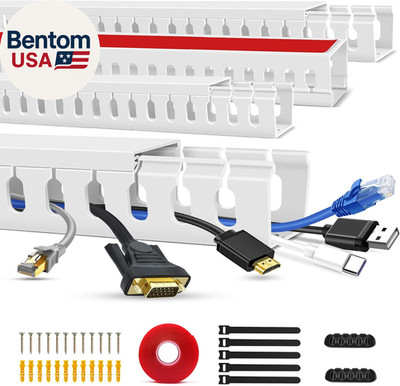 Cable Duct Management Raceway Kit, 62.8'' (4 X 15.7) Server Rack Cable Management