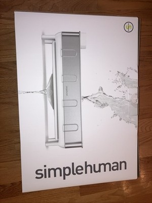 Simplehuman Stainless Steel Frame Dish Drying Rack White