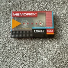 MEMOREX  HBS II    60  1989 USA  TYPE II   BLANK CASSETTE TAPE (1)   (SEALED)