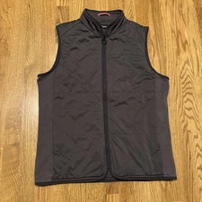 Rapha Cycling Vest Men's Size Medium Grey Insulated Gilet Full Zip Pockets