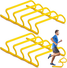 Wettarn 10 Pcs Speed Agility Training Hurdles Detachable Durable Hurdle Agility