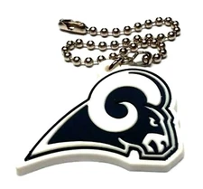 LOS ANGELES RAMS LIGHT PULL LOGO SOFT PLASTIC NFL LICENSED 6" CHAIN CONNECTOR