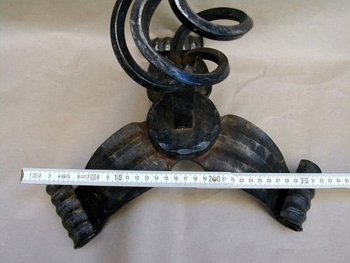 Kerzenständer Kerzenleuchter Schmiedeeisen Handarbeit. Großer Kerzenhalter 64cm - Bild 5 von 11