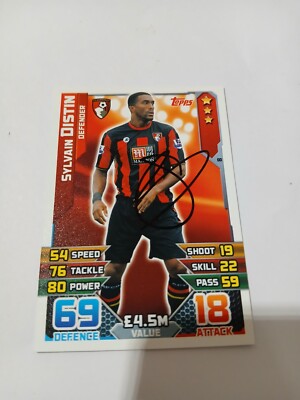 Trading Card signiert Sylvain Distin AFC Bournemouth NEU 