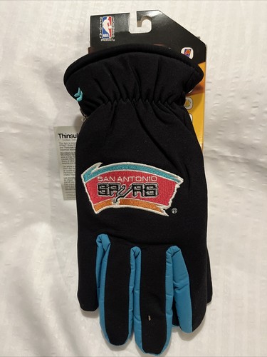 VTG 1994 NBA SAN ANTONIO SPURS Isotoner Winter Thinsulate Gloves S/M * NEW - Picture 2 of 3