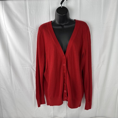 Womens Lane Bryant Red cardigan 18/20