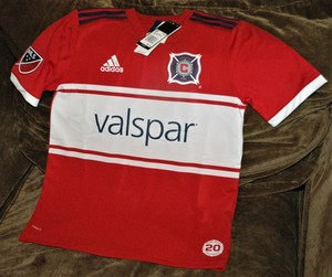 Chicago Fire jersey! YOUTH large New with tags Adidas Climalite authentic MLS | eBay