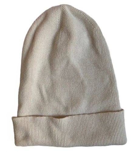 NUEVO. Ermenegildo Zegna Couture. Gorro. Cachemira. Blanco Crema. Talla S. Logo - Imagen 2 de 7