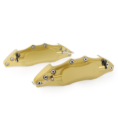 Pair Car 3D Metal Brake Caliper Covers Universal Front & Rear Large Colorful Red - Picture 7 of 12