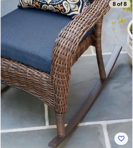 Hampton Bay Terrassenstuhl Sitzbezug Universal Mitternachtsblau Schonbezug - Bild 5 von 8