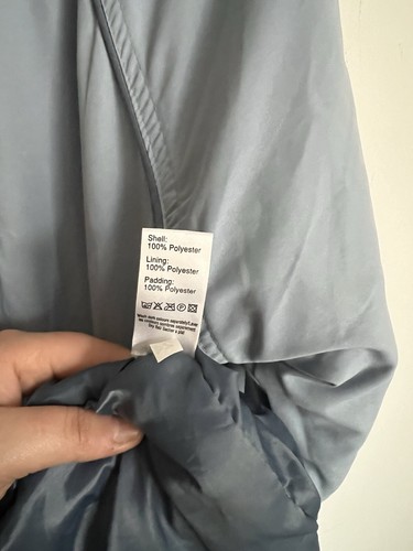 NL Active Smock Hooded Jacket 1/2 Zip Baby Blue Size S M Unisex - Picture 7 of 7