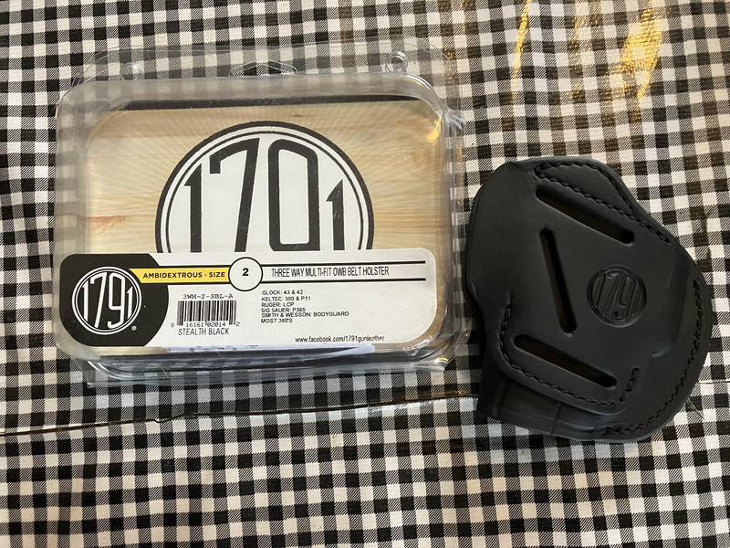 NEW NIP 1791 SIZE 2 AMBIDEXDROUS 3 WAY MULTI-FIT OWB HOLSTER GLOCK SIG RUGER 380