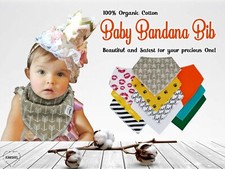 Baby Bibs 10 Pack Soft and Absorbent for Boys  Girls - Baby Bandana Drool Bibs 
