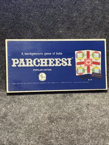 Vintage 1964 Sealed NOS PARCHEESI  Popular Edition Selchow & Righter 110