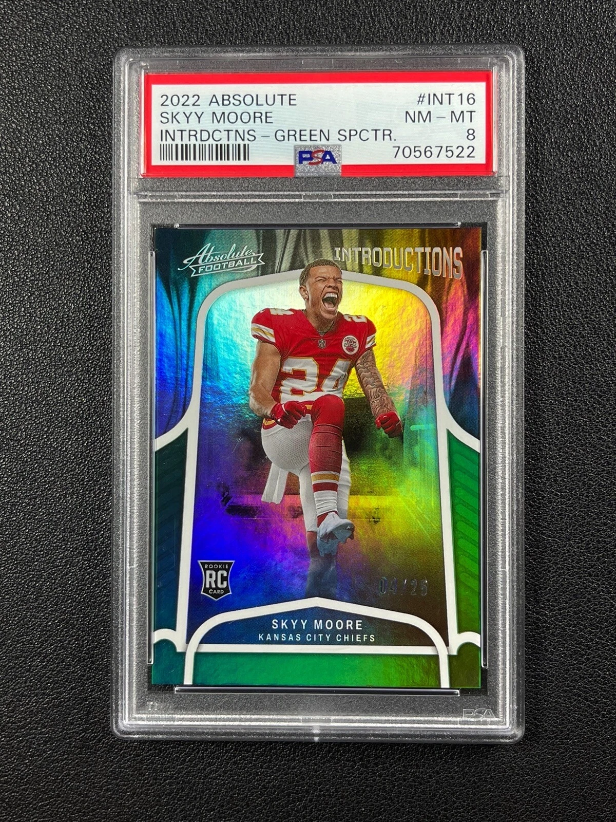 Skyy Moore Panini Absolute Introductions #INT16 Green Spectrum