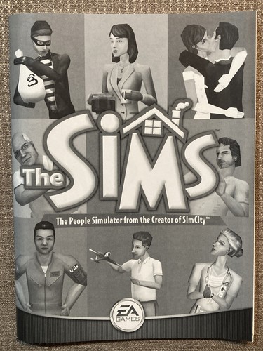 The Sims PC Big Box Game First Edition / First Cover Very RARE Complete EA - Picture 9 of 12