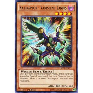 Raidraptor - Vanishing Lanius - SECE-EN011 - Common - 1st Edition x3 - Near Mint