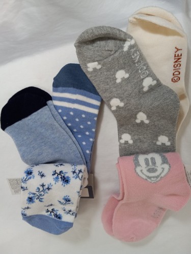 Gap Kids Girls Socks Two Pack Disney Crew And No Show Socks - Picture 3 of 6