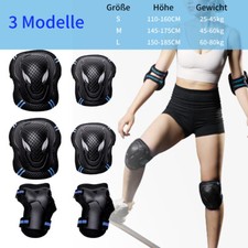 6X Schonerset Knie Ellenbogen Handgelenk Schoner Protektoren Schutzrüstung DE