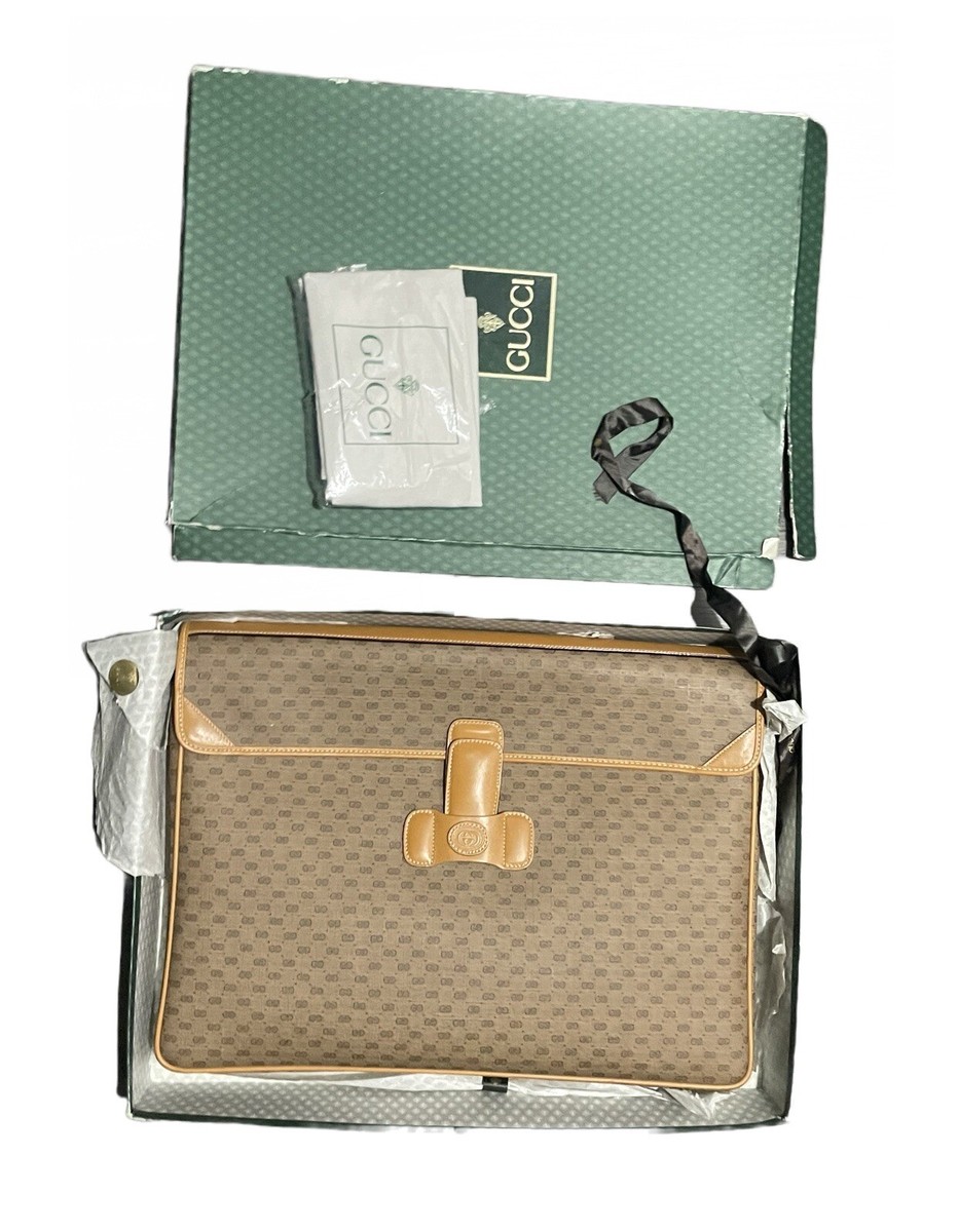 Bolso Gucci para Laptop De Colección En Caja %100 Auténtico  017-123-0122