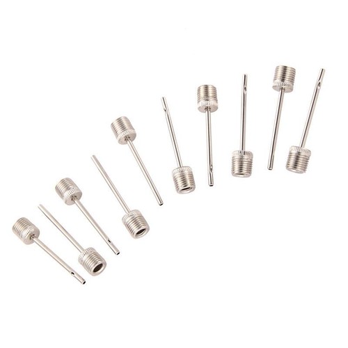 Aiguille De Pompe à Air En Acier Inox - Pour Gonfler Ballons Football, Basketball, Volley | Compatible Pompe Standard