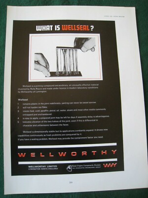 WELLSEAL LIMITIERTE DIESELMOTORKOMPONENTEN VERBUNDROLLEN WERBUNG A4 GRÖSSE FEILE 3