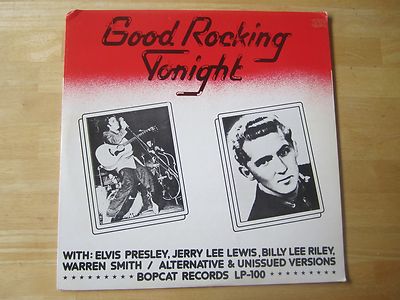Various Artist LP titled:  Good Rocking Tonight, Elvis, Jerry Lee Lewis, Riley