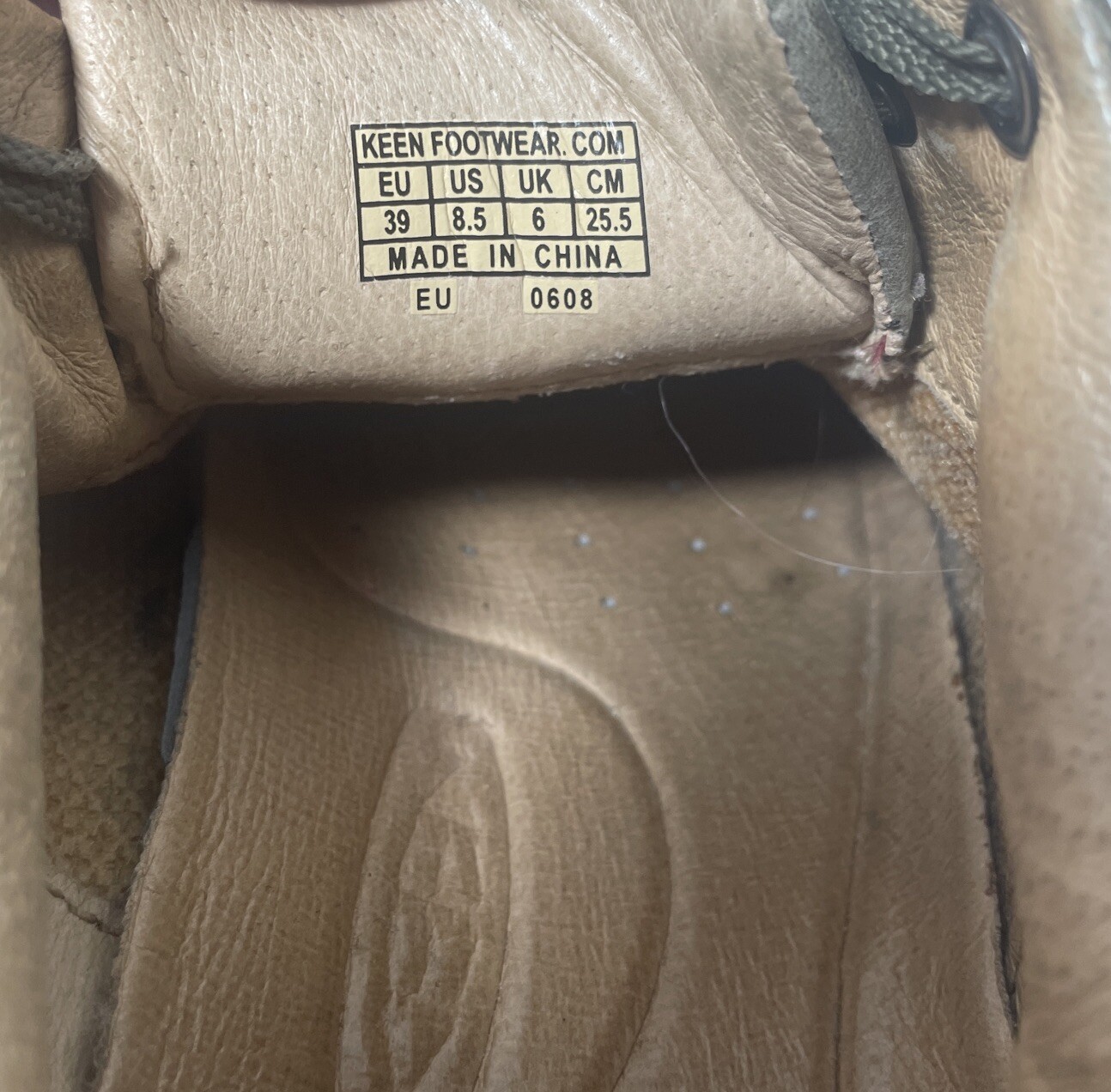 Scarpe da ginnastica Keen donna taglia 8 5 (39EU) pelle marrone escursionismo impermeabili