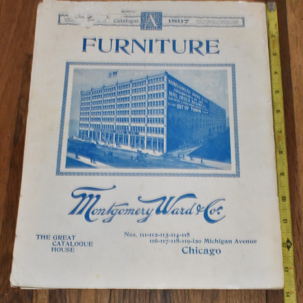 Montgomery Ward ＆ Co.Catalogue　ビンテージカタログ Vintage Original 1897 Montgomery Ward Mail Order Furniture